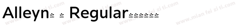 Alleyn- 4 Regular字体转换